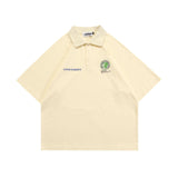 Blackair T Shirt Blackair Spring and Summer Retro Polo Collar Short Sleeve T-shirt