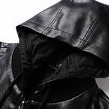 Bane Coat Hooded Leather Jacket