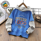 Children Hoodie Sweatshirts Small Yellow Duck Children's Clothing Boys Cartoon Hooded Sweatshirt