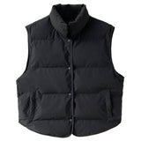 Women Winter Coats Puffer down Vest Women's Autumn and Winter Loose Vest Coat