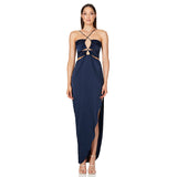 Body Fitting Dresses Split Skirt Summer Sexy Slim Fit Long Dress