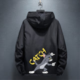 Tom and Jerry Hoodie Spring and Autumn Men's Raccoon Large Size Loose