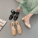 Nude Pumps Block Heel