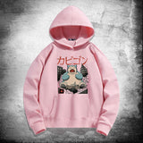 Men and Women Pokemon Pikachu Hoodie Pokémon Snorlax Hooded Sweater