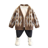 Toddler Boys Jackets Boys' Cardigan Sweater outside Children