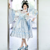 Gothic Lolita Harajuku Style Clothing Lolita Dress JSK Palace Style Heavy Industry Gorgeous Tea Party Skirt