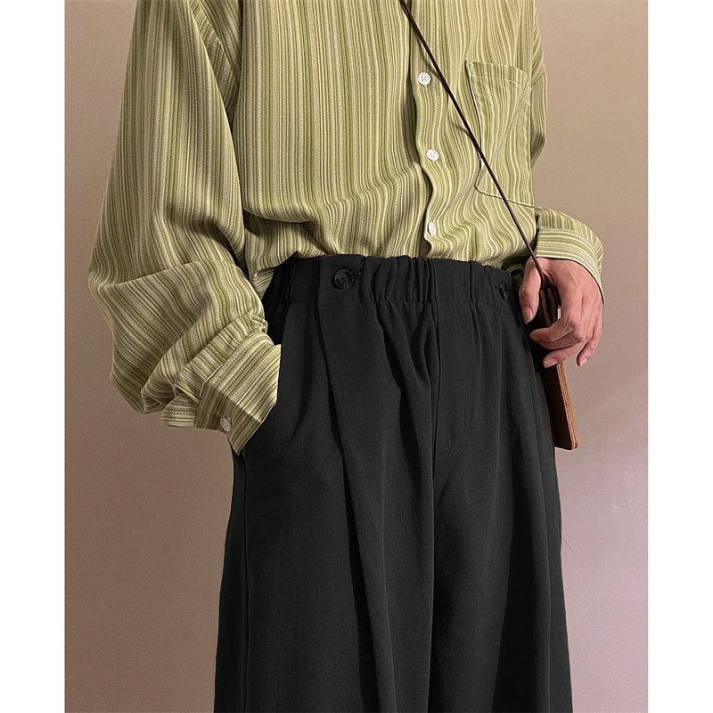 Men's Suit Pants Men's Draping Effect Oversize High-Grade Loose Pants
