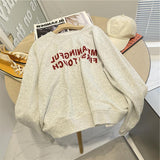 Diana Harvard Sweatshirt Letter Print Sweatshirt