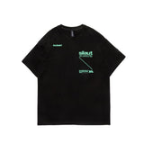 Men T Shirt Summer Casual Tops Men's Clothes Summer Wear Retro Men's round Neck Short Sleeve Casual Loose Letter Circle T-shirt