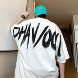 Men's T-Shirt Summer Oversized Loose-Fitting Pattern Print Short Sleeve T-shirt