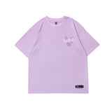 Man Tees Painting Letter Pattern Short Sleeve T-shirt
