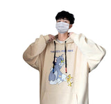 Tom and Jerry Hoodie Orange Milk Color Sweater Sports Top