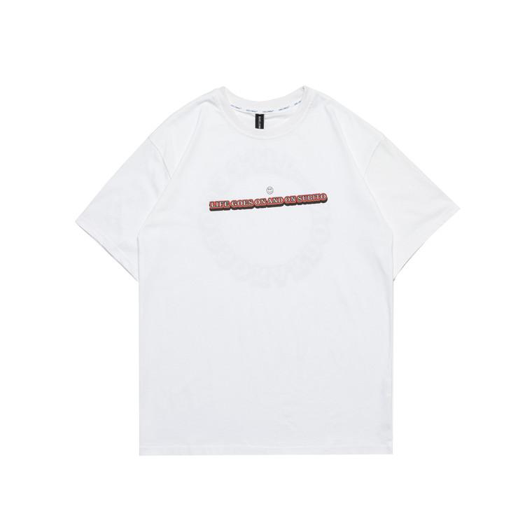 Men T Shirt Summer Casual Tops Men's Clothes Summer Wear Vintage Men's round Neck Short Sleeve Casual Loose Letter Printed T-shirt