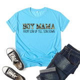 Boy Mama T Shirts Boy Mama Printed Short Sleeve T-shirt