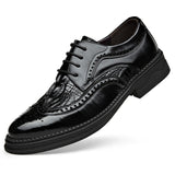 Indo Western Shoes Brogue Men's Shoes British Style Carving Genuine Leather Business Formal Men's Leather Shoes