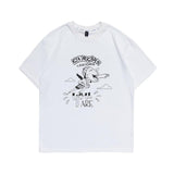 Men T Shirt Summer Casual Tops Men's Clothes Summer Wear Vintage Men's round Neck Short Sleeve Casual Loose Cartoon Figures Printed T-shirt