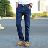 Men Trousers Loose Elastic Straight-Leg Trousers