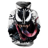 Spider Man Hoodie 3D Printing Zipper Hooded Sweatshirt