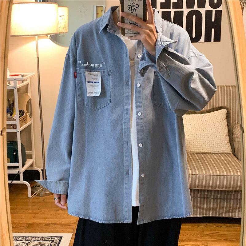 Denim Shirts Long Sleeve Loose Casual Jacket