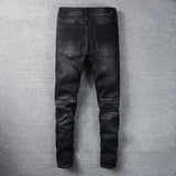 Amiri Trousers New US Amiri Leisure Washed-out Splash-Ink Painted Slim Jeans
