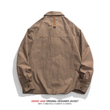 Men Long-Sleeved Shirt Spring Jacket Men Baggy Coat