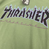 Thrasher T Shirt Niche T-shirt Couple Skateboard Flame T-shirt Summer