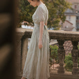 Women Cottagecore Dress Summer Dress Puff Sleeve