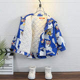 Toddler Boys Jackets Children's Ultraman Spider-Man Jacket