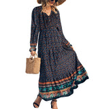 Beth Dutton Bohemian Dress Summer Spring Midi Dresses Spring Vacation Beach Dress