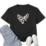 Boy Mama T Shirt Leopard Print Love Mama Printed T-shirt