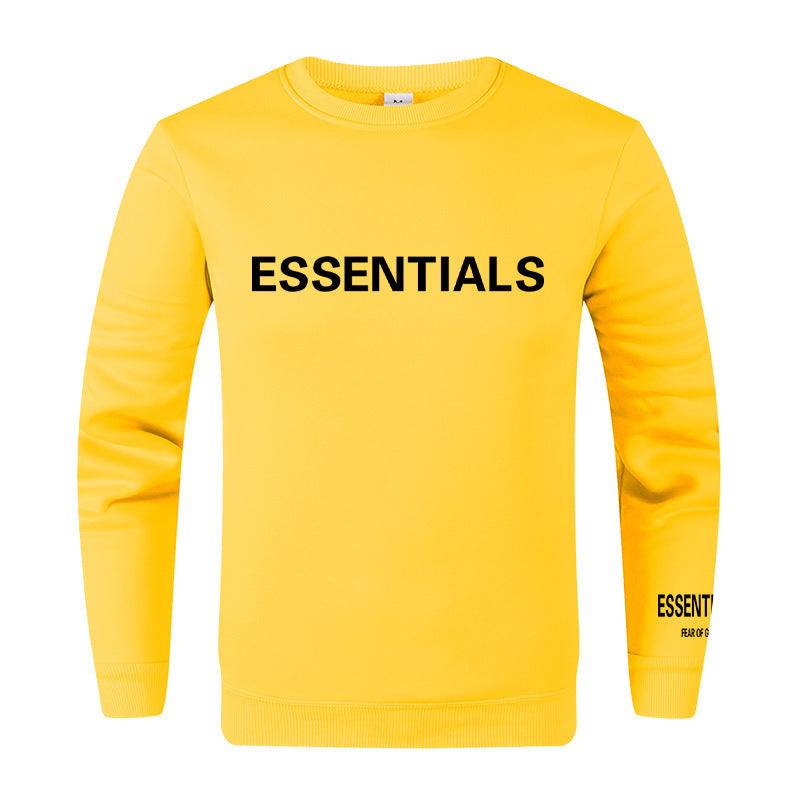 Fear Of God Fog Sweatshirt Essentials Double Line Letter Crew Neck Long Sleeve Sweater Men Loose Trendy