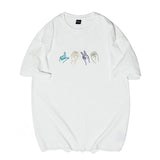 Men T Shirt Summer Casual Tops Men's Clothes Summer Wear Vintage Men's round Neck Short Sleeve Casual Loose Letter Printed T-shirt