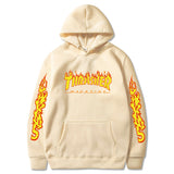 Thrasher Hoodie Hip Hop Fashion Hooded Sweatshirt Top