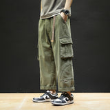 Men Cargo Pants Khaki Trendy Brand Pants Men's Autumn Big Loose Casual Pants