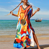 Women Bohemian Dress Women's Summer Loose Beach Dress
