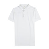 Men Short Sleeve T-shirt Casual Polo Collar T-shirt