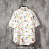 Men's Shirts Summer Casual Fashion Short Sleeve Shirt plus Size