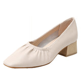 Nude Wide Fit Block Heels