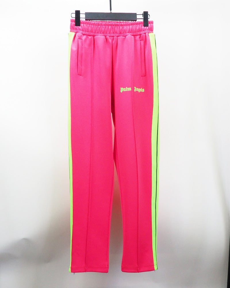 Palm Angels Striped Retro Striped Sports Pants Men's and Women's Casual Trousers
