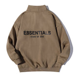 Kanye West Sunday Service Sweatshirt Autumn And Winter Zipper Drop-Shoulder Sweatshirt