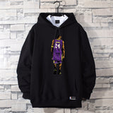In Memory of Kobe Hoodie Commemorative Kobe No. 24 Hooded Sweater Sports Winter Fleece-Lined