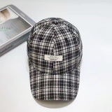 Vintage Check Baseball Cap Plaid