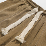 Men Shorts Straight Cargo Pants Casual Retro Loose Shorts