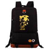 Sonic Backpack Golden Game Sonic School Bag for Teenagers