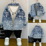Toddler Boys Jackets Boys' Denim Jacket Spring and Autumn
