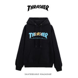 Thrasher Hoodie Autumn and Winter Printing Men and Women Couple Hooded