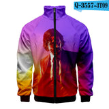 John Wick Keanu Hoodie John Wick 3 3D Printed Stand Collar Zipper Jacket