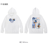 Tom and Jerry Hoodie Men's Hoodie Cartoon Sweater Men's and Women's Coats