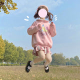 Gothic Lolita Harajuku Style Clothing Floral Print Long Sleeve Pullover