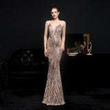 Sequin Evening Dress Sequined Fishtail Formal Dress